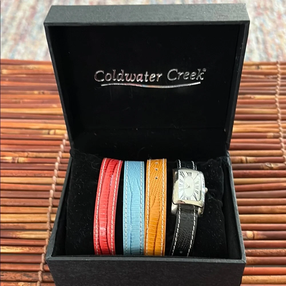 Coldwater Creek Colorful Watch Set In Box